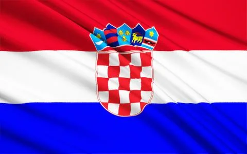 Flag of Croatia Stock Illustration