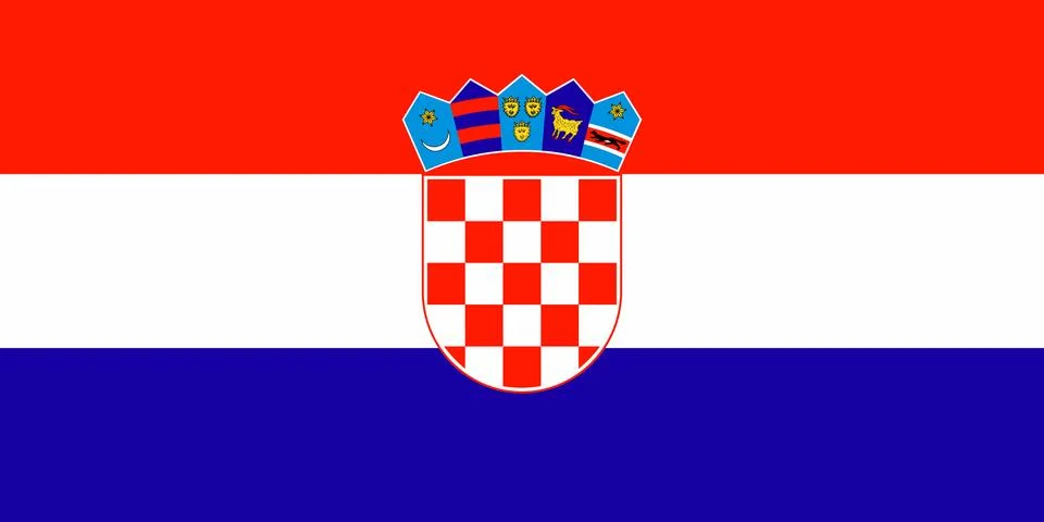 Flag of Croatia Illustrazione stock