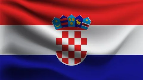 Flag of Croatia Stock Illustration