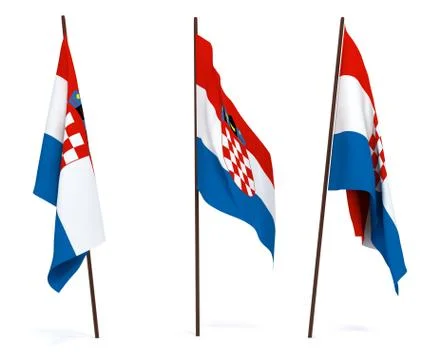 Flag of Croatia Stock Photos