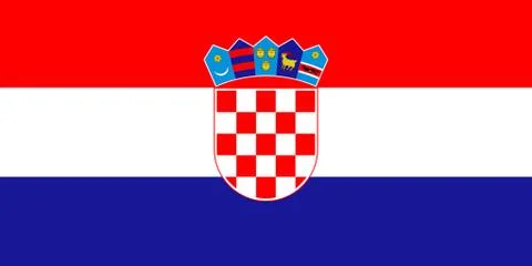 The flag of Croatia Stock Photos