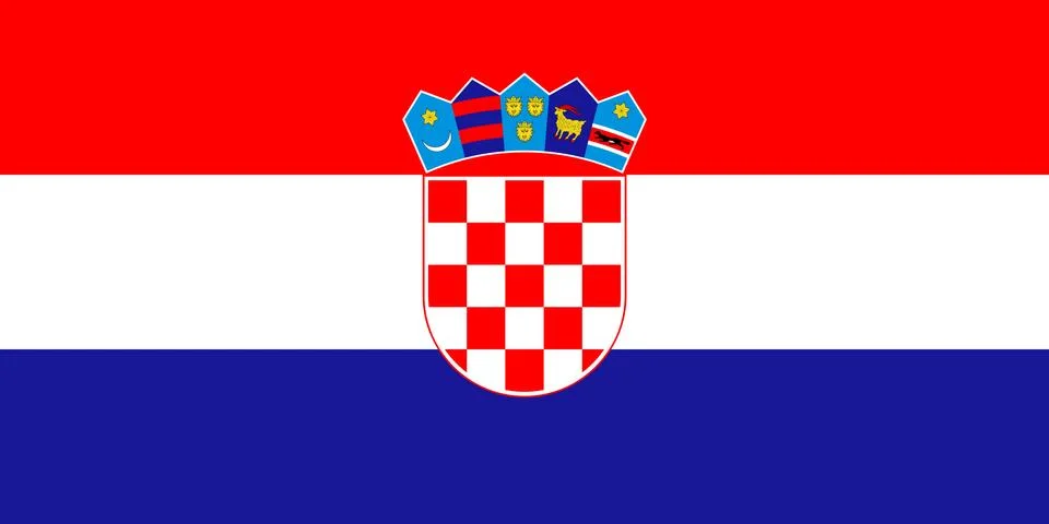 Flag of Croatia. Vector illustration Stock-Illustration