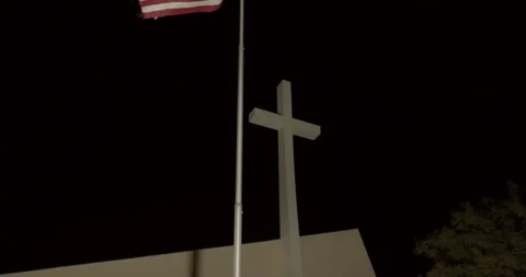 Flag cross Stock Footage 167242968