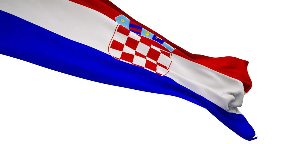 Flag of Crotia Stock Illustration