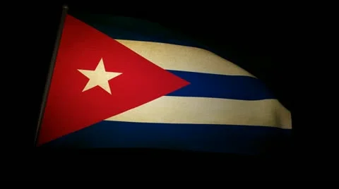 Flag Cuba 01 Video stock 11181571