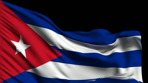 Flag of Cuba Stockbeeldmateriaal 22330319