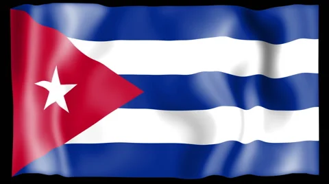Flag of Cuba Stock Footage 46613260