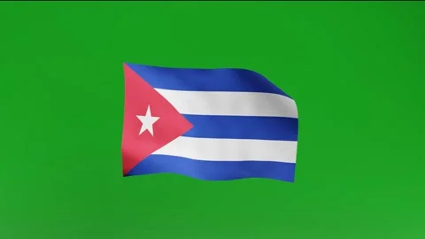 Flag of Cuba Stock Footage 162025700