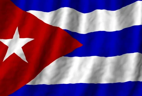 The flag of Cuba Stock Footage 291754714