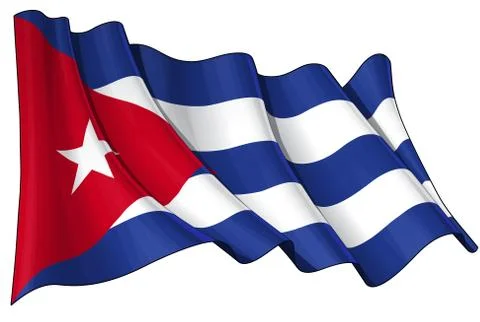 Flag of Cuba Stock Illustration