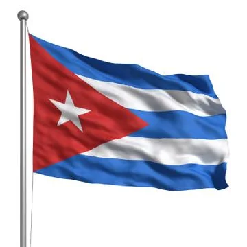 Flag of cuba Stock Illustration