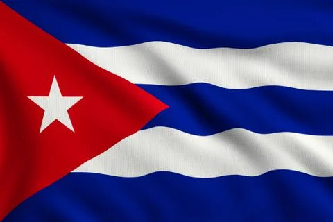 Flag of cuba Stock Illustration