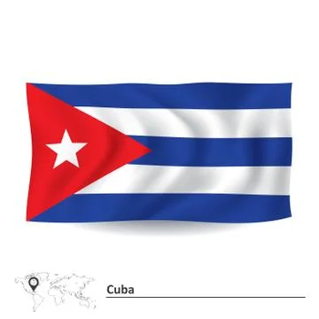 Flag of Cuba Stock Illustration