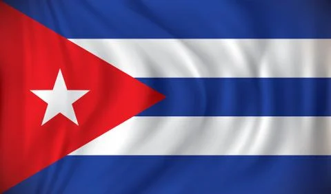 Flag of Cuba Stock Illustration