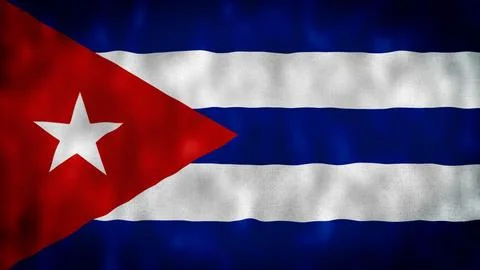 Flag of Cuba Stock Illustration