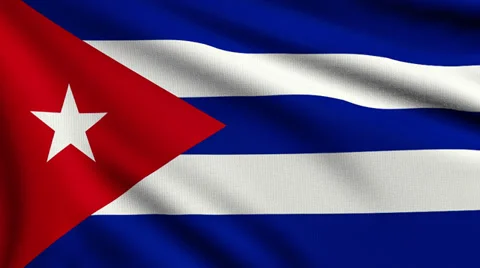 Flag of Cuba looping Stock Footage 33805987