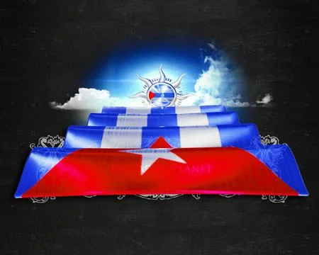Flag Cuba quality designer flag 库存插图