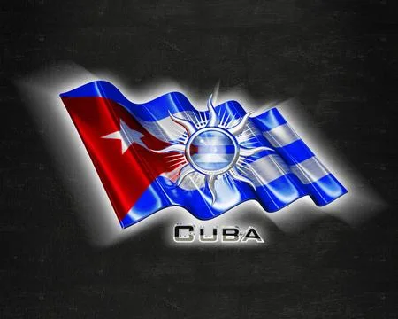 Flag Cuba quality designer flag Stock Illustration