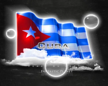 Flag Cuba quality designer flag イラスト素材