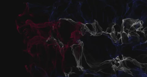 Flag Cuba  turns into smoke. State weakening concept, alpha channel. Stock Footage 172501827