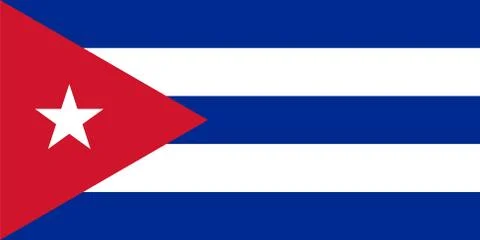 Flag of Cuba. Vector illustration Illustrazione stock