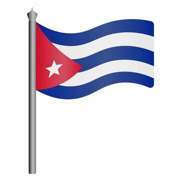 Flag of Cuba. Vector illustration. イラスト素材