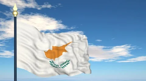 Flag Of Cyprus Video stock 10687461