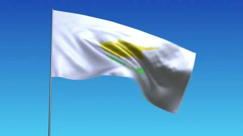 Flag of Cyprus Stock Footage 10809010