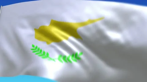 Flag of Cyprus Stock Footage 10809012