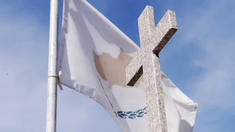 Flag of Cyprus Stock Footage 70000804