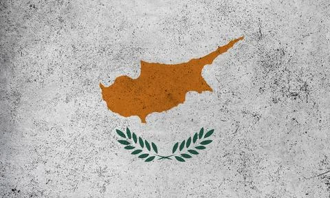 Flag Cyprus grunge texture Stock Illustration
