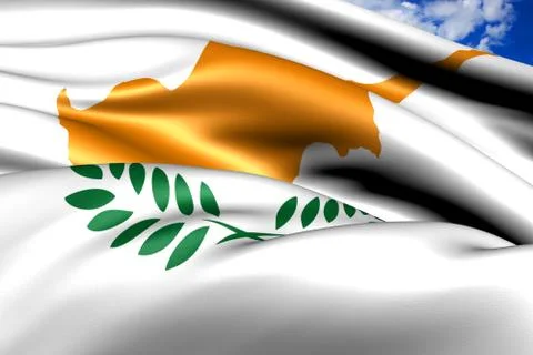 Flag of cyprus Stock Illustration