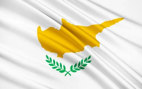 Flag of Cyprus Stock Illustration