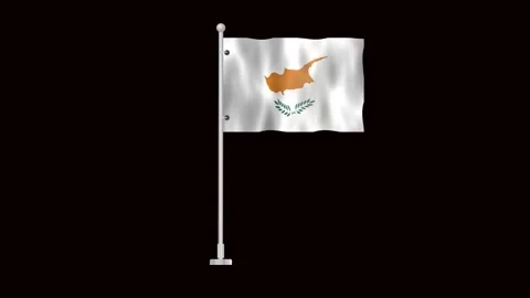 Flag of Cyprus waving Stock Footage 318780862