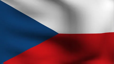 Flag of czech Stock Footage 891311