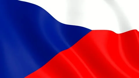 Flag of czech republic Video stock 10891421