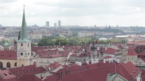 Flag of the Czech Republic Stock Footage 41140491