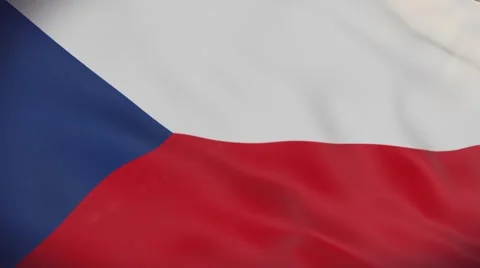 Flag of Czech Republic Stock Footage 51958407