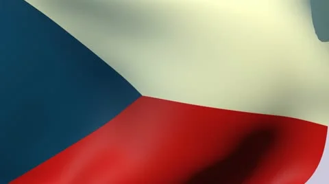 Flag of Czech Republic HD Stock Footage 14165808