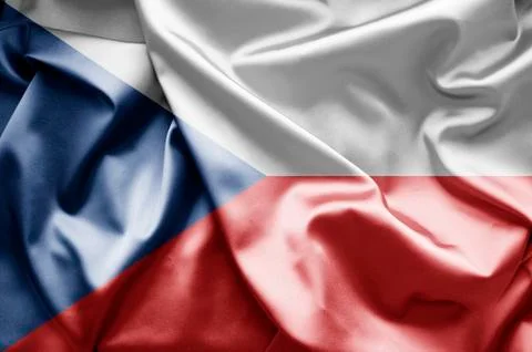 Flag of czech republic Stock Illustration