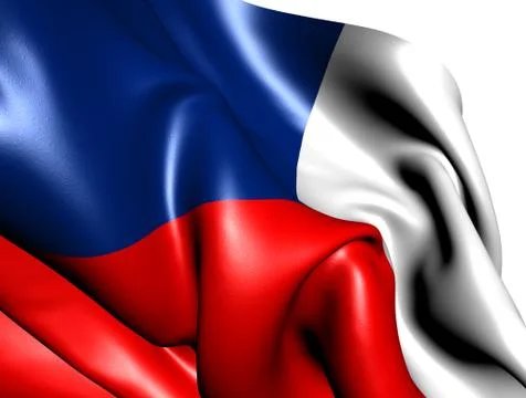 Flag of czech republic Stock Illustration