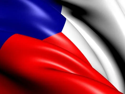 Flag of czech republic Stock Illustration