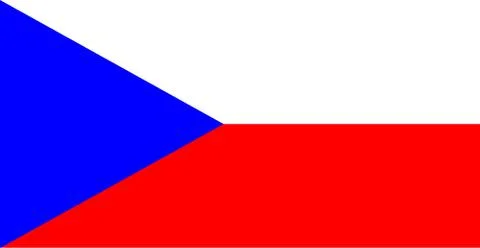 Flag of Czech Republic Stock Illustration