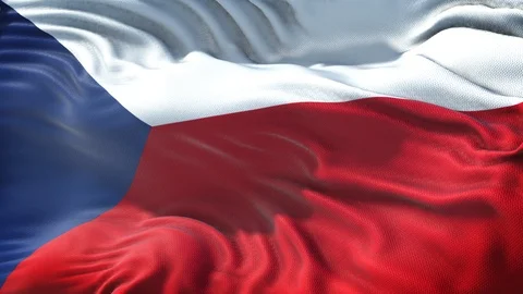 Flag of Czech Republic Loop Stock Footage 118683957