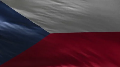 Flag of Czech Republic Loop Stock Footage 118684280