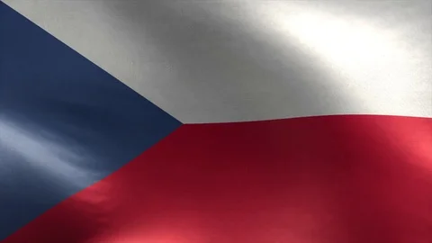 Flag of Czech Republic Loop Stock Footage 118685041