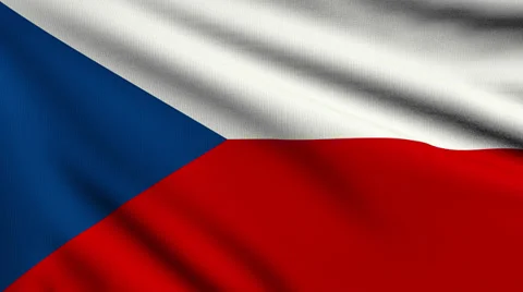 Flag of Czech Republic looping Stock Footage 33805920