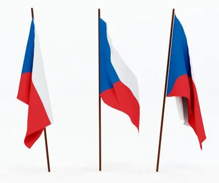 Flag of Czech Republic Stock Photos