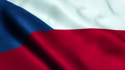 Flag of Czech Republic - Seamless Looping 스톡 동영상 219010337