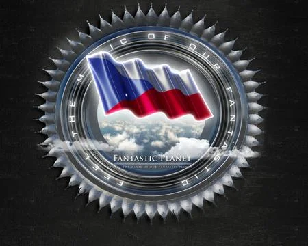 Flag CzechRep quality designer flag Stock Illustration